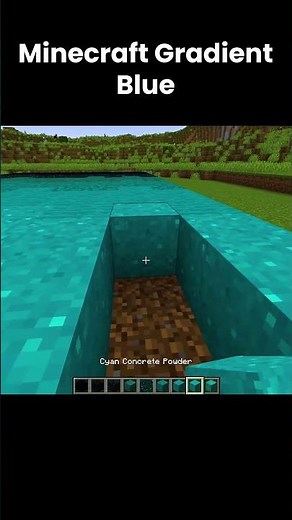 Minecraft Gradient Blue – Stunning Block Design Idea!