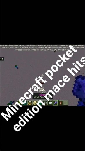 pocket Edition mace hits #minecraft #gamingplay