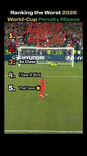 Ranking The Most Brutal Penalty Misses of world-cup 2026 💀 #penalties #shorts #worldcup2026