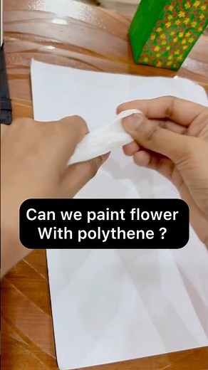 Paint a STUNNING Flower with PLASTIC BAGS?