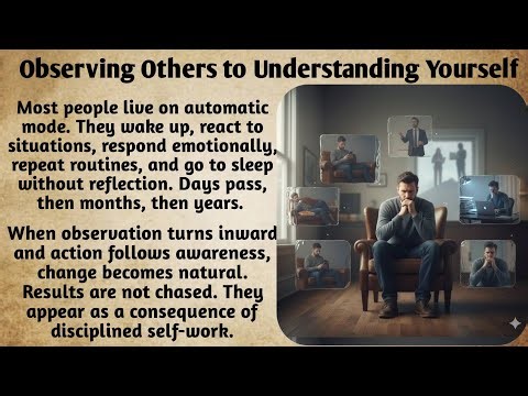 Observing others to understanding yourself | learn English | Improve Your English Fluency #vocabs