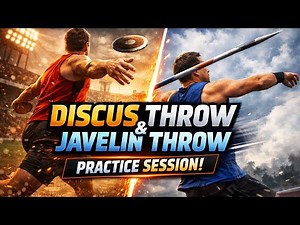 Throwing Session live Discus Throw Shot put javelin throw powerful Throw session