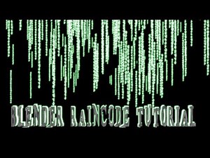 Blender Tutorial Matrix Raincode