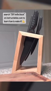 2.5K views · 33 reactions | Make a knife block from scrap with this instructable by Alex Fang  https://www.instructables.com/DIY-Knife-Block-From-Scraps-to-Organize-My-Knives/ | Instructables | Facebook