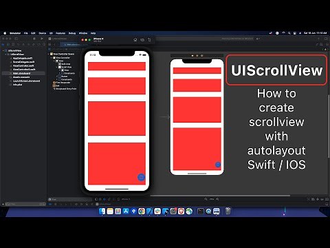 UIScrollview with AutoLayout using Storyboard Tutorial IOS/Swift