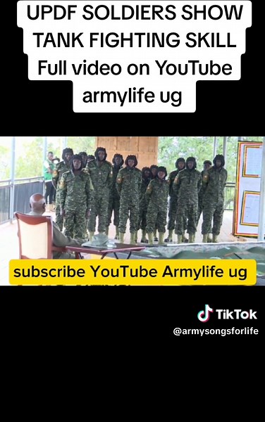 UPDF Soldiers Showcase Tank Fighting Skills to President