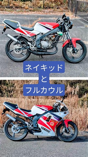 TZR50R㉓ネイキッドとフルカウル比べてみた。#バイク#ツースト#原付バイク