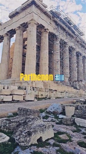 Parthenon Athens: Temple of Athena on the Acropolis 🏛️🇬🇷 #Shorts