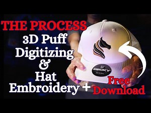 Complete embroidery walkthrough process | From Digitizing to 3D Puff embroidery | Tajima TMBP-2