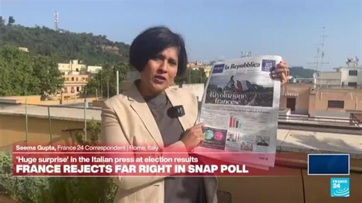 'A French revolution': Italian media reacts to French election