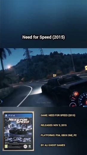 Need for Speed (2015) #shorts #videogames #ps4