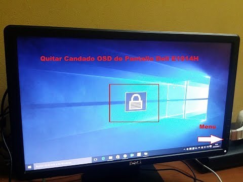 QUITAR BLOQUEO OSD DE MONITOR DELL 2018 REMOVE OSD BLOCKING OF MONITOR DELL