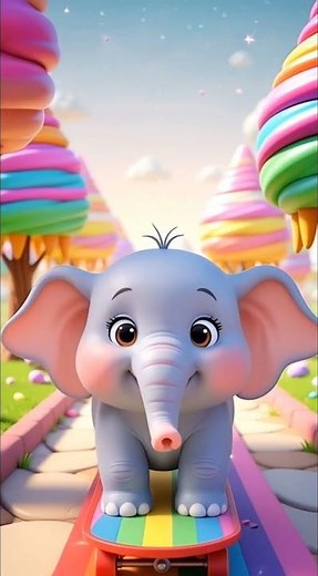 RAINBOW ELEPHANT🐘🌈 FUN#viral #shortvideo