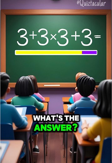 What’s the answer to this maths equation? 🤔 #quiz #storytime #animation