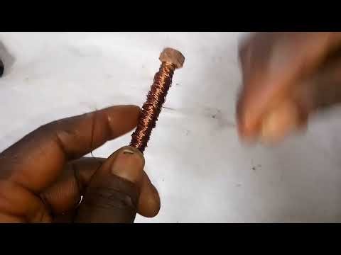 Turn Metal Into a Magnet Using Copper Wire 😮⚡ Easy Science Trick.#experiment #diy #youtubeshorts