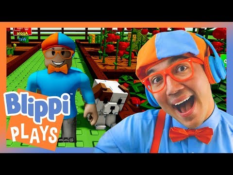 Grow a Garden | Blippi Plays | Educational & Gaming Videos for Kids