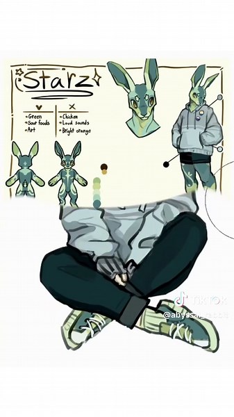 Humanoid Version of My Fursona for Artfight