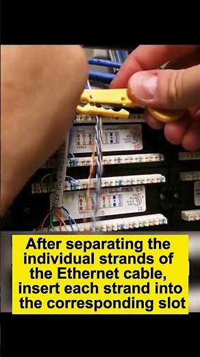 How to punch the patch panels in the most correct way?