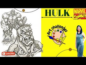 how to draw hulk | drawing marvel | hulk drawing full body | como dibujar hulk smash #pcartchannel