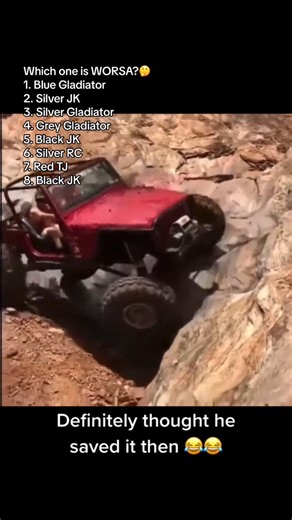 1.3K views | Which one is the Worssa? #jeep #jeeplife #jeepfail | Brandon Haneline | Facebook