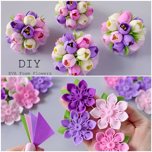 476K views · 1.6K reactions | How to make exquisite foam sheet flowers | MetDaan | Facebook