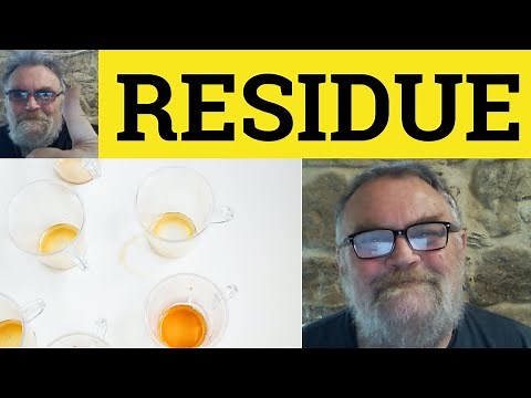 🔵 Residue Meaning - Residual Definition - Residue Explained - Define Residual - Residue Residual