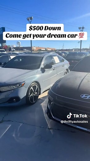 $500 Down. Come get the car that you want, We work with everyone. Repos, Bankruptcy, Bad credit, Good credit, No credit. Everyone is approved 💯. Get your dream car today from Thrifty Auto Sales