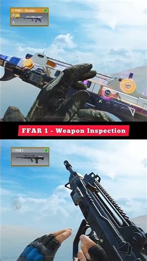 Legendary FFAR 1 [Shredder] vs Default FFAR 1 | Weapon Inspection Comparison | Call of Duty Mobile