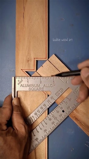The Secret to a Perfect Interlocking Wood Joint #shorts