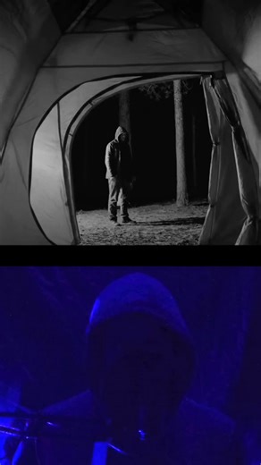 A stranger Outside My Tent Soaked in blood PART 2 #scarystories #forest #stalker #creepy #fyp