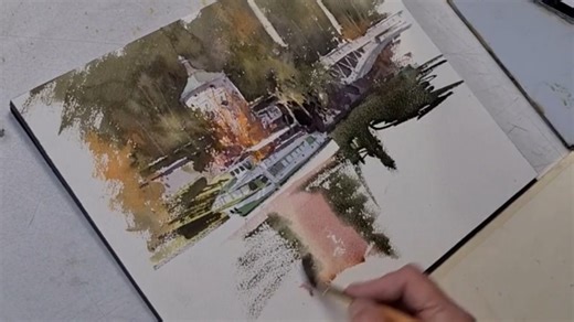 Watch WORKSHOP: "From Tone to Color" - watercolor painting with Vladislav Yeliseyev Online | Vimeo On Demand