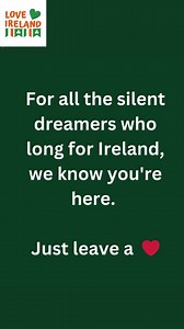 75K views · 3.1K reactions | For all the silent dreamers You don’t need a plane ticket to feel connected to Ireland. Here’s why over 50,000 people start their day this way:  https://lovetovisitireland.com/why-over-50000-people-start-their-day-with-the-love-ireland-newsletter/ | Love Ireland | Facebook