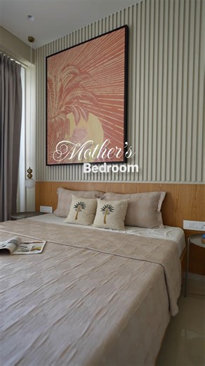 Warm & Cozy Bedroom Design | Smart Space, Hidden Door & Fluted Panels