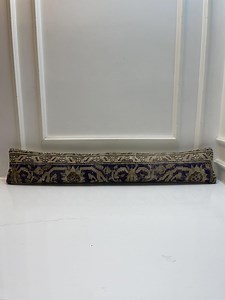 Navy Blue Patterned Kilim Pillow Cover, Classic Boho Long Cushion, Neutral Bench Decor - Etsy Canada