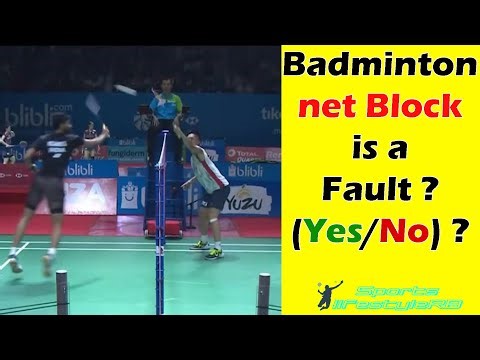 Badminton net block rules explained | badminton net block legal or illegal ?