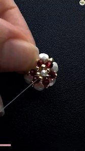 35K views · 749 reactions | DIY Garnet Earrings Beads 朗朗 | Wedding Decoration Ideas | Facebook