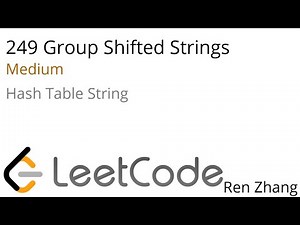 Leetcode 249 Group Shifted Strings