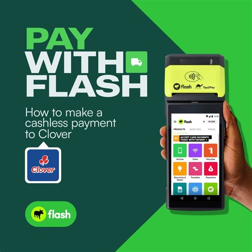 Paying supplier’s with Flash is easy, safe and quick! Here is how to make cashless supplier payments to Clover. Read more: https://www.flash.co.za/post/merchant-pay-with-flash | Flash