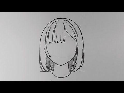CARA MENGGAMBAR RAMBUT ANIME CEWEK UNTUK PEMULA STEP BY STEP