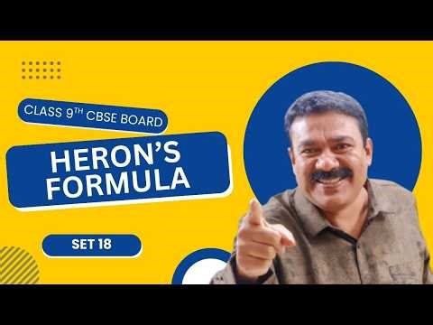 9th CBSE | Heron's Formula | Set 18 | Reji Jose Tuition