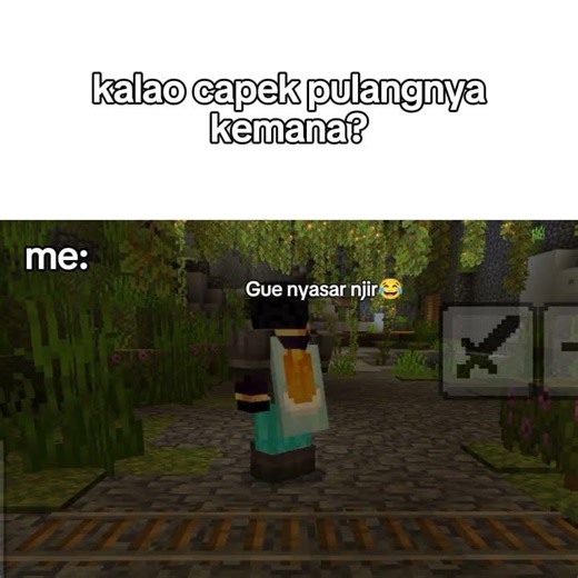 tolong wee gw nyasarr 🙏#minecraft #minecraftbedrock #gabut #fypシ