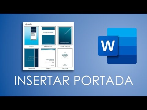 How to insert a COVER PAGE in Word