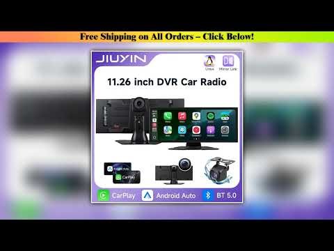 11.26 inch IPS Touch Screen Multimedia Video Player Portable 4K Car DVR Wireless CarPlay Android