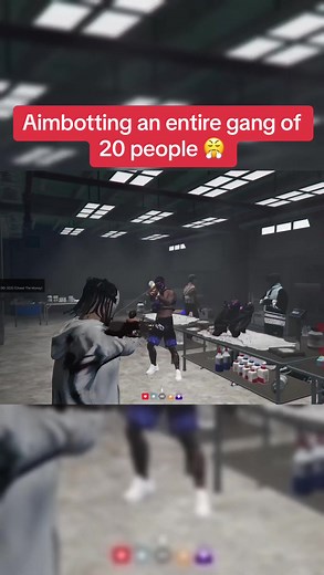 Aimbotting an entire gang of 20 people 😤 #gta #gtarp #fivem #gtaonline #gta5clips #fyp #gtatrolling