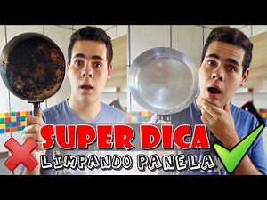 COMO LIMPAR PANELA QUEIMADA SEM ESFORÇO | Menino Prendado
