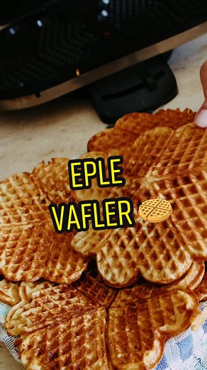 Lekkert oppskrift på vafler med norske epler