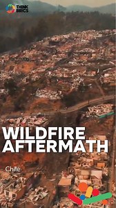 Drone footage shows the absolute devastation from the recent wildfire that hit Chile. | BRICS News