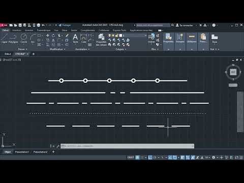 La commande LTSCALE dans AutoCAD définit le facteur d'échelle global des types de ligne