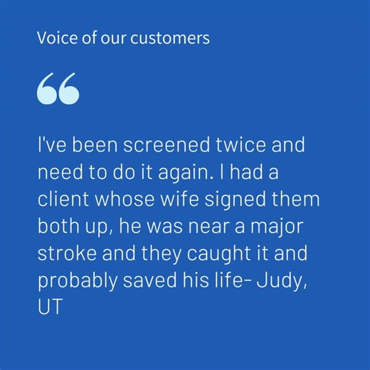 Have you been screened this year? If not, there's no better time to schedule a screening than now! Your health can change as you age which is why annual screenings are critical. Don't take our word for it, hear what our customers have to say. Schedule now https://llsa.social/mwc | Life Line Screening