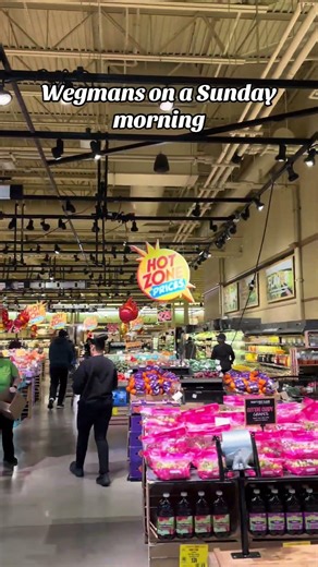 Grocery shopping hits different when you aren't fighting everyone #groceryshopping #wegmans